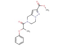 methyl 5-(2-phenoxypropanoyl)-4,5,6,7-tetrahydropyrazolo[1,5-a]pyrazine-2-carboxylate