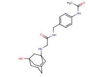 N-[4-(acetylamino)benzyl]-2-[(3-hydroxy-1-adamantyl)amino]acetamide