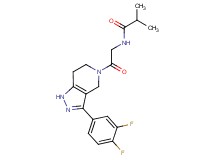 N-{2-[3-(3,4-difluorophenyl)-1,4,6,7-tetrahydro-5H-pyrazolo[4,3-c]pyridin-5-yl]-2-oxoethyl}-2-methylpropanamide