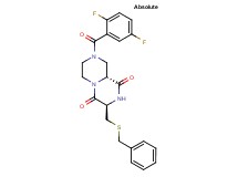(3R,9aR)-3-[(benzylthio)methyl]-8-(2,5-difluorobenzoyl)tetrahydro-2H-pyrazino[1,2-a]pyrazine-1,4(3H,6H)-dione