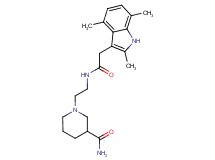 1-(2-{[(2,4,7-trimethyl-1H-indol-3-yl)acetyl]amino}ethyl)piperidine-3-carboxamide