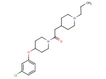 4-(3-chlorophenoxy)-1-[(1-propylpiperidin-4-yl)acetyl]piperidine