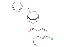 (1R*,5R*)-6-benzyl-3-(4-chloro-2-methoxybenzoyl)-3,6-diazabicyclo[3.2.2]nonane