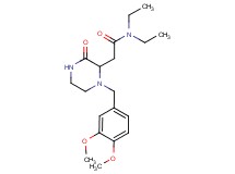 2-[1-(3,4-dimethoxybenzyl)-3-oxo-2-piperazinyl]-N,N-diethylacetamide
