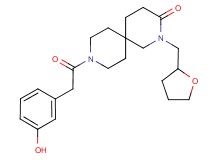 9-[(3-hydroxyphenyl)acetyl]-2-(tetrahydrofuran-2-ylmethyl)-2,9-diazaspiro[5.5]undecan-3-one