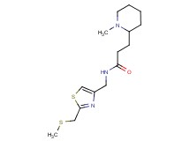 3-(1-methyl-2-piperidinyl)-N-({2-[(methylthio)methyl]-1,3-thiazol-4-yl}methyl)propanamide