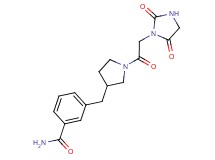 3-({1-[(2,5-dioxoimidazolidin-1-yl)acetyl]pyrrolidin-3-yl}methyl)benzamide