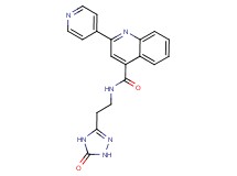 N-[2-(5-oxo-4,5-dihydro-1H-1,2,4-triazol-3-yl)ethyl]-2-(4-pyridinyl)-4-quinolinecarboxamide