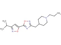4-{[5-(3-isopropyl-5-isoxazolyl)-1,2,4-oxadiazol-3-yl]methyl}-1-propylpiperidine