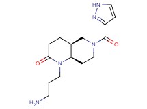 (4aS*,8aR*)-1-(3-aminopropyl)-6-(1H-pyrazol-3-ylcarbonyl)octahydro-1,6-naphthyridin-2(1H)-one