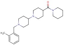 1'-(2-methylbenzyl)-4-(1-piperidinylcarbonyl)-1,4'-bipiperidine