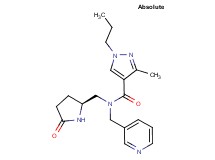 3-methyl-N-{[(2S)-5-oxopyrrolidin-2-yl]methyl}-1-propyl-N-(pyridin-3-ylmethyl)-1H-pyrazole-4-carboxamide