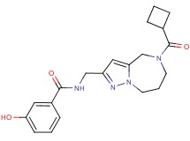 N-{[5-(cyclobutylcarbonyl)-5,6,7,8-tetrahydro-4H-pyrazolo[1,5-a][1,4]diazepin-2-yl]methyl}-3-hydroxybenzamide