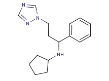 N-[1-phenyl-3-(1H-1,2,4-triazol-1-yl)propyl]cyclopentanamine