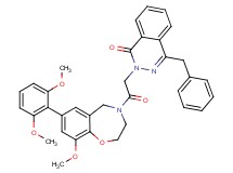 4-benzyl-2-{2-[7-(2,6-dimethoxyphenyl)-9-methoxy-2,3-dihydro-1,4-benzoxazepin-4(5H)-yl]-2-oxoethyl}-1(2H)-phthalazinone
