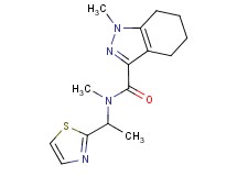 N,1-dimethyl-N-[1-(1,3-thiazol-2-yl)ethyl]-4,5,6,7-tetrahydro-1H-indazole-3-carboxamide