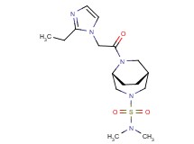 (1R*,5R*)-6-[(2-ethyl-1H-imidazol-1-yl)acetyl]-N,N-dimethyl-3,6-diazabicyclo[3.2.2]nonane-3-sulfonamide