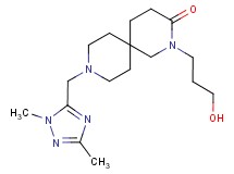 9-[(1,3-dimethyl-1H-1,2,4-triazol-5-yl)methyl]-2-(3-hydroxypropyl)-2,9-diazaspiro[5.5]undecan-3-one
