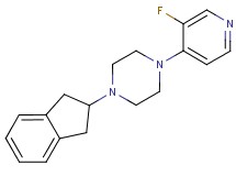 1-(2,3-dihydro-1H-inden-2-yl)-4-(3-fluoropyridin-4-yl)piperazine