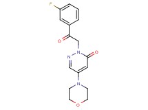 2-[2-(3-fluorophenyl)-2-oxoethyl]-5-(4-morpholinyl)-3(2H)-pyridazinone