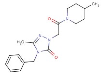 4-benzyl-5-methyl-2-[2-(4-methyl-1-piperidinyl)-2-oxoethyl]-2,4-dihydro-3H-1,2,4-triazol-3-one
