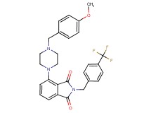4-[4-(4-methoxybenzyl)-1-piperazinyl]-2-[4-(trifluoromethyl)benzyl]-1H-isoindole-1,3(2H)-dione