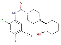 N-(2-chloro-4-fluoro-5-methylphenyl)-4-[(1S*,2S*)-2-hydroxycyclohexyl]piperazine-1-carboxamide