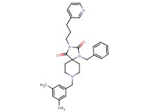 1-benzyl-8-(3,5-dimethylbenzyl)-3-[3-(3-pyridinyl)propyl]-1,3,8-triazaspiro[4.5]decane-2,4-dione
