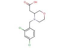 [4-(2,4-dichlorobenzyl)morpholin-3-yl]acetic acid