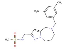 N-{[5-(3,5-dimethylbenzyl)-5,6,7,8-tetrahydro-4H-pyrazolo[1,5-a][1,4]diazepin-2-yl]methyl}methanesulfonamide
