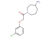 1-[(3-chlorophenoxy)acetyl]-4-azepanamine