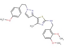 N-(2,3-dimethoxybenzyl)-5-{1-[2-(4-methoxyphenyl)ethyl]-1H-pyrazol-3-yl}-4-methyl-1,3-thiazol-2-amine