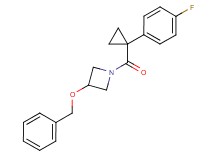 3-(benzyloxy)-1-{[1-(4-fluorophenyl)cyclopropyl]carbonyl}azetidine