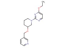 4-ethoxy-2-[3-(pyridin-3-ylmethoxy)piperidin-1-yl]pyrimidine