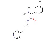 2-(dimethylamino)-2-(3-methylphenyl)-N-[3-(4-pyridinyl)propyl]acetamide