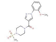 1-{[1-(2-methoxyphenyl)-1H-pyrazol-4-yl]carbonyl}-4-(methylsulfonyl)piperazine