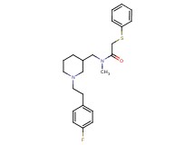 N-({1-[2-(4-fluorophenyl)ethyl]-3-piperidinyl}methyl)-N-methyl-2-(phenylthio)acetamide