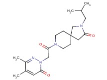 8-[(3,4-dimethyl-6-oxo-1(6H)-pyridazinyl)acetyl]-2-isobutyl-2,8-diazaspiro[4.5]decan-3-one
