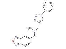 (2,1,3-benzoxadiazol-5-ylmethyl)methyl[(1-phenyl-1H-1,2,3-triazol-4-yl)methyl]amine