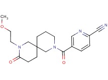 5-{[8-(2-methoxyethyl)-9-oxo-2,8-diazaspiro[5.5]undec-2-yl]carbonyl}-2-pyridinecarbonitrile