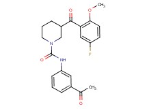 N-(3-acetylphenyl)-3-(5-fluoro-2-methoxybenzoyl)-1-piperidinecarboxamide
