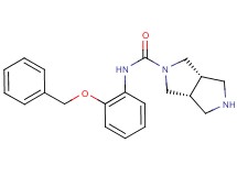 rel-(3aR,6aS)-N-[2-(benzyloxy)phenyl]hexahydropyrrolo[3,4-c]pyrrole-2(1H)-carboxamide hydrochloride