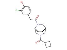 2-chloro-4-{2-[(1S*,5R*)-3-(cyclobutylcarbonyl)-3,6-diazabicyclo[3.2.2]non-6-yl]-2-oxoethyl}phenol