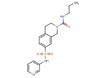 N-propyl-7-[(pyridin-3-ylamino)sulfonyl]-3,4-dihydroisoquinoline-2(1H)-carboxamide