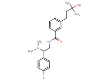 N-[2-(dimethylamino)-2-(4-fluorophenyl)ethyl]-3-(3-hydroxy-3-methylbutyl)benzamide