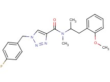 1-(4-fluorobenzyl)-N-[2-(2-methoxyphenyl)-1-methylethyl]-N-methyl-1H-1,2,3-triazole-4-carboxamide