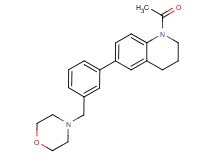 1-acetyl-6-[3-(morpholin-4-ylmethyl)phenyl]-1,2,3,4-tetrahydroquinoline
