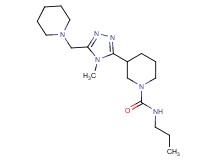 3-[4-methyl-5-(piperidin-1-ylmethyl)-4H-1,2,4-triazol-3-yl]-N-propylpiperidine-1-carboxamide