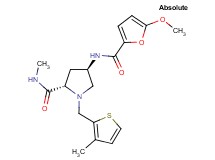 (4R)-4-[(5-methoxy-2-furoyl)amino]-N-methyl-1-[(3-methyl-2-thienyl)methyl]-L-prolinamide