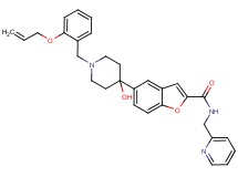 5-{1-[2-(allyloxy)benzyl]-4-hydroxy-4-piperidinyl}-N-(2-pyridinylmethyl)-1-benzofuran-2-carboxamide